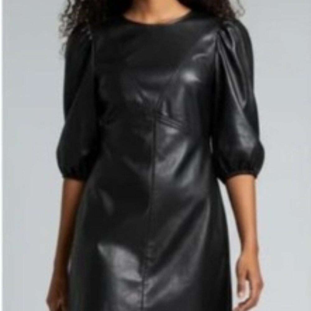 H&M Leather Look Dress Medium NWT